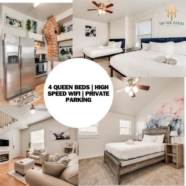 4 Queen Beds High Speed Wifi Private Parking - Stockyards Boulevard - Fort Worth