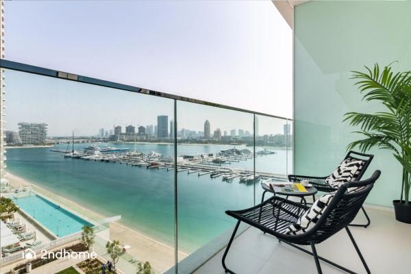A la foto es mostra l'objecte Sophisticated 1 Bedroom with Breathtaking Sea View situat a la ciutat de Dubai.