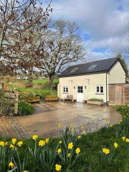 写真にはエクセター市にあるCharacterful, Cosy Dartmoor Cottageが写っています。