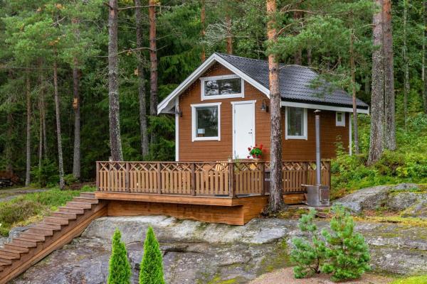 På bildet vises objektet Vakantiehuis met sauna en hot tub som ligger i byen Håltebyn.