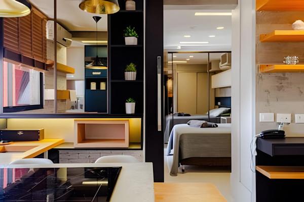 På bildet vises objektet Golden Ingá Hotel Flat som ligger i byen Maringá.