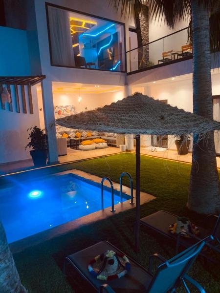 Na zdjęciu widoczny jest obiekt Oasis TIFNIT Villa with Pool View No vis A vis położony w mieście Draïd.