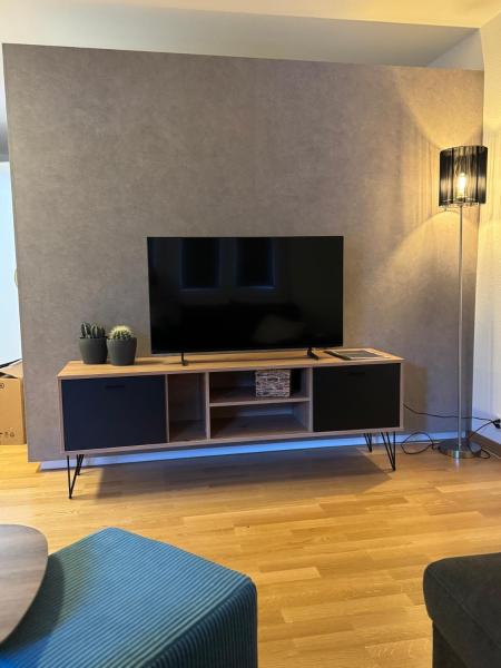 A la foto es mostra l'objecte Modernes Ferienglück situat a la ciutat de Leukerbad.