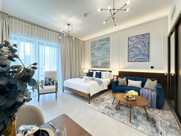 Trophy - Santorini Studio BurjKhalifa & Canal Views Sofa Bed photo 2