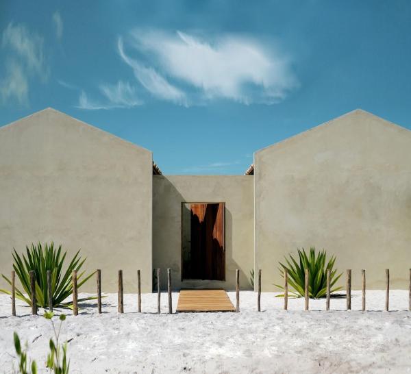 The photo shows the Casa Duna - Corumbau, Bahia - beach house located in the city of Prado.