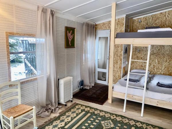 Na fotografii je vidět objekt The Tiny House in Laugarás nacházející se ve městě Laugaras.