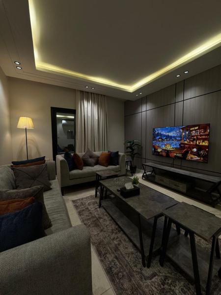 A la foto es mostra l'objecte شقة مودرن بغرفتين نوم وصالة ومطبخ مستقلDe11 situat a la ciutat de Riad.