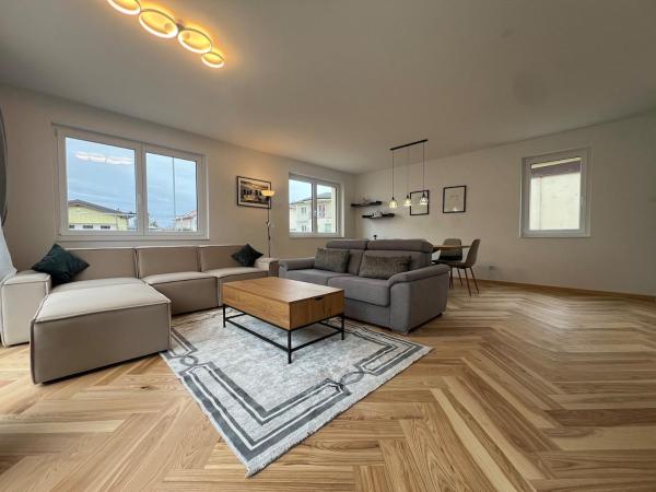 Na foto é possível ver o objeto Leopoldsdorf Premium Apartments localizado na cidade de Hennersdorf.