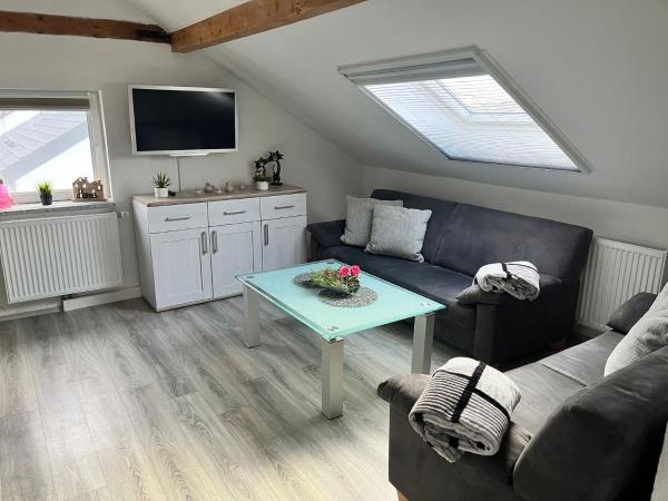 A la foto es mostra l'objecte Tinas Ferienwohnung situat a la ciutat de Hörvelsingen.