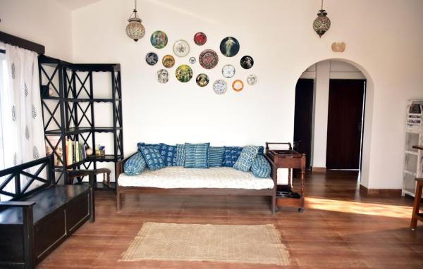A la foto es mostra l'objecte Casa Terrazzo,2bhk apartment in Sucorro-Porvorim situat a la ciutat de Pilerne.