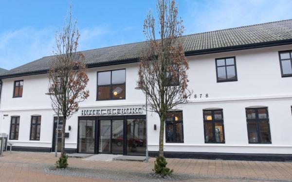 Kuvassa näkyy kohde Hotel Ulfborg, joka sijaitsee kaupungissa Ulfborg.