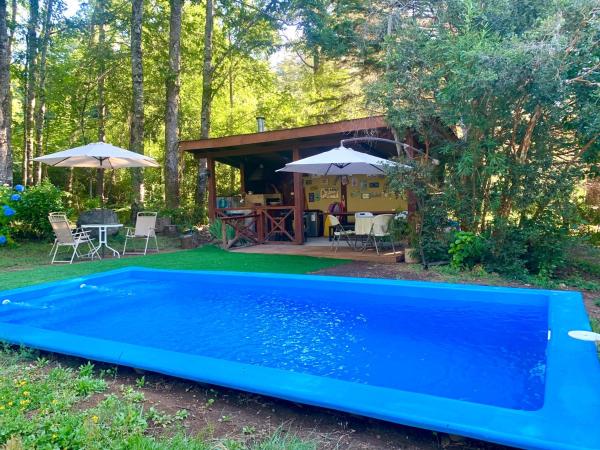 På billedet ses objektet Casa en bosque a 10 minutos del centro de Pucón beliggende i byen Pucón.
