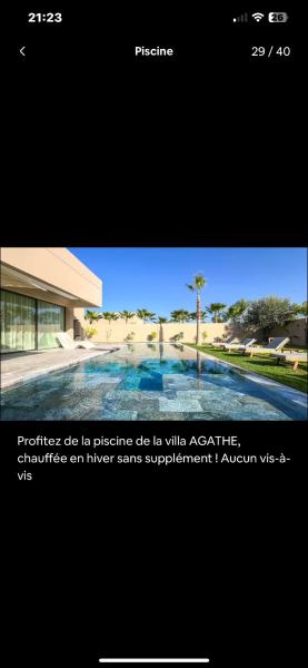 Na fotografii je vidět objekt Villa avec piscine chauffée nacházející se ve městě Gzoula.