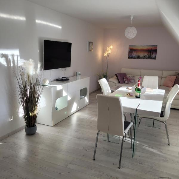 På billedet ses objektet Ferienwohnung Meeresbrise beliggende i byen Aventoft.