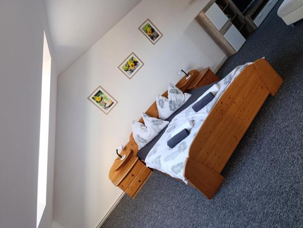 A la foto es mostra l'objecte Apartmán Černá v Pošumaví Adam a Eva situat a la ciutat de Mokrá.