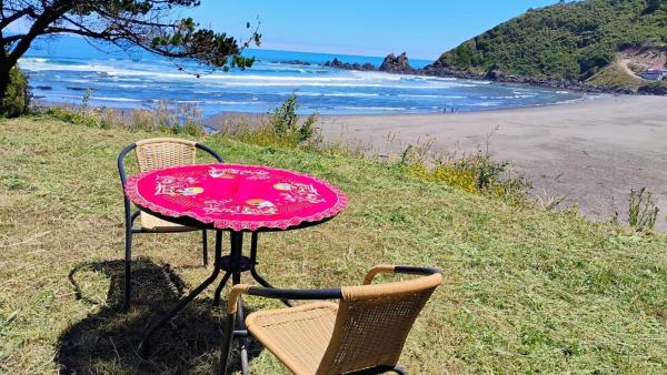 照片显示了位于Toltén市的Cabaña con acceso a playa en Mehuin物件。