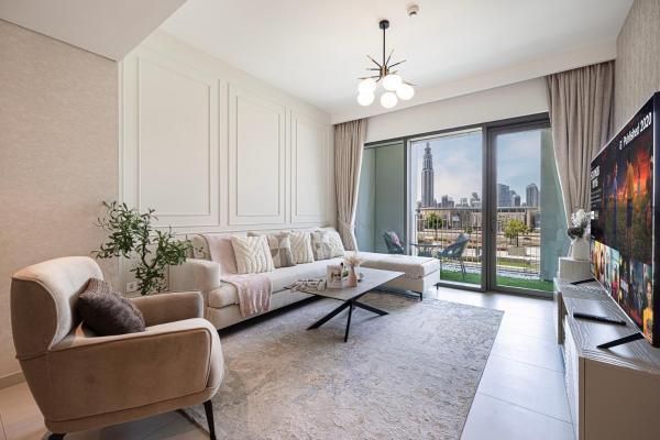 A la foto es mostra l'objecte Beautiful 2BR - Burj Views And Dubai Mall Connection situat a la ciutat de Dubai.