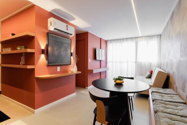 Nella foto è visibile l'oggetto Flat beira-mar, novo! situato nella città di Maceió.