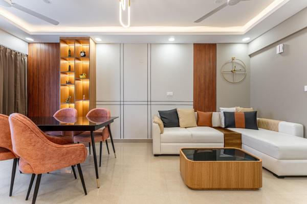 På billedet ses objektet 2BHK Furnished SeaView Apartment beliggende i byen Murukkumpuzha.