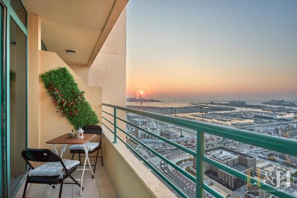 A la foto es mostra l'objecte Dubai Marina Sea View Sunset View Dubai Eye View situat a la ciutat de Dubai.
