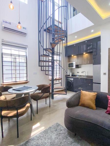 A la foto es mostra l'objecte Loft Apartment Gidistays Lekki Phase 1 situat a la ciutat de Ilado.