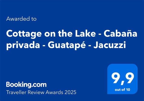 Φωτογραφία 2: Cottage on the Lake - Cabaña privada - Guatapé - Jacuzzi