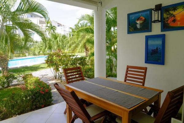 Na foto é possível ver o objeto Gorgeous apartment steps to Playa Punta Popy localizado na cidade de Las Terrenas.