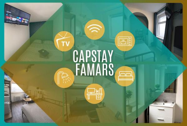 A la foto es mostra l'objecte Capstay famars & Netflix situat a la ciutat de Maing.