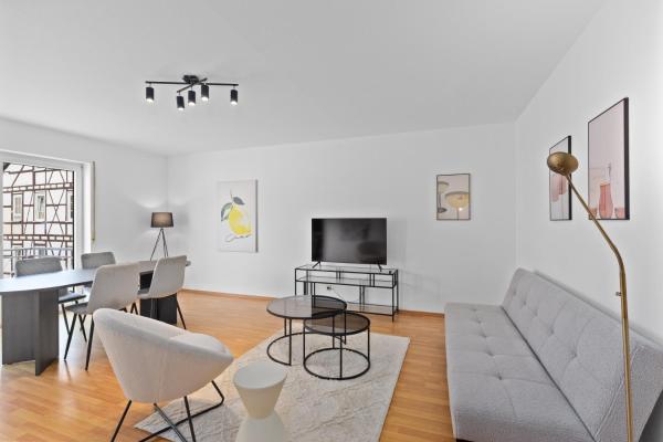Na foto é possível ver o objeto Stylish Maisonette - Near Frankfurt & Airport! localizado na cidade de Bürgel.