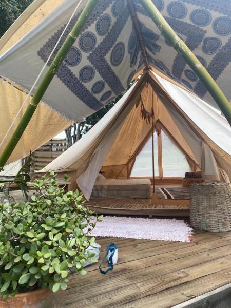 A la foto es mostra l'objecte Glamping de Luxo - Tenda UPI situat a la ciutat de Iacaiá.