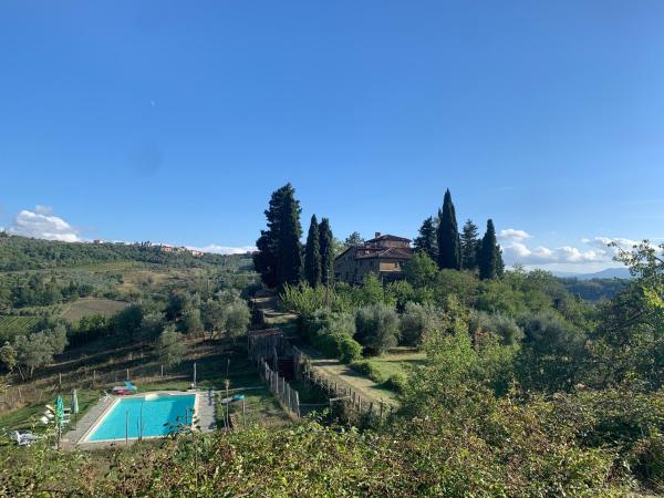 Na fotografii je vidět objekt Le Balze di Fontisterni Agriturismo nacházející se ve městě Donnini.