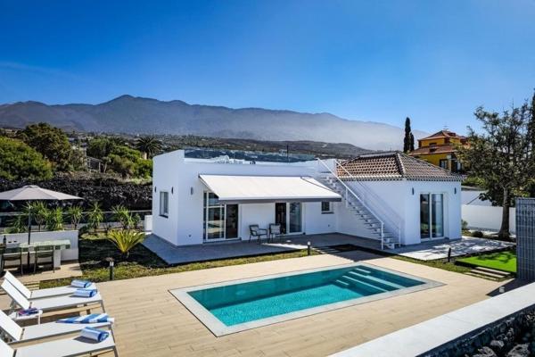 Na fotografii je vidět objekt Villa Veni mit Privatpool in Tazacorte am neuen Lavastrom nacházející se ve městě Todoque.