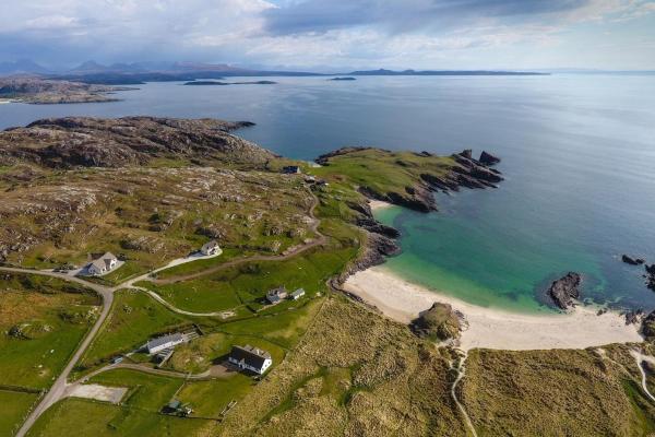 A la foto es mostra l'objecte Westhaven Beach House, Clachtoll situat a la ciutat de Stoer.