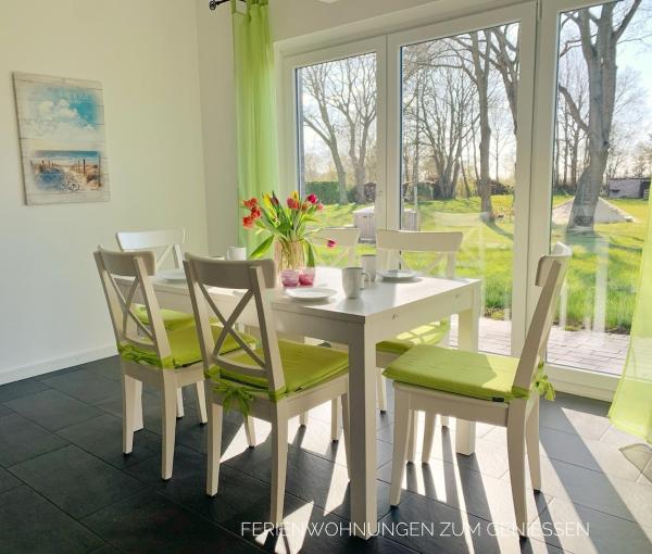 A la foto es mostra l'objecte Ferienhaus Nordkönig mit Sauna und Whirlpool situat a la ciutat de Langen.