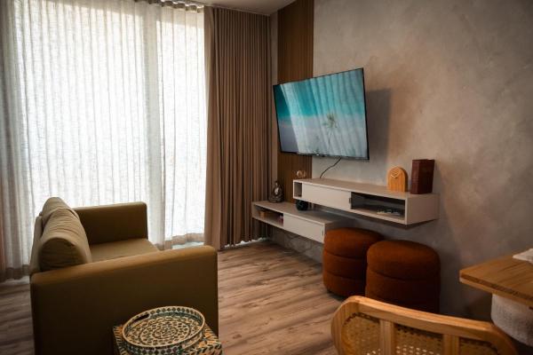 Na fotografii je vidět objekt Seaside Escape at Luquillo Beach - Palma Luxe Studio nacházející se ve městě Luquillo.