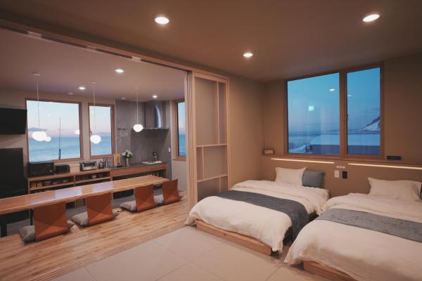 Na fotografii je vidět objekt seaside cottage KOBUSTAY nacházející se ve městě Rausu.