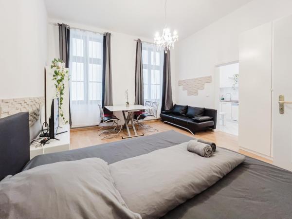 På billedet ses objektet Wohnung in der City - Zwischen Stadion, Arena, Zoo beliggende i byen Leipzig.
