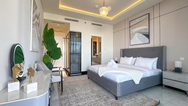 A la foto es mostra l'objecte Relax in Luxury 1BR with Jacuzzi & Skyline Views - 6AB03 situat a la ciutat de Dubai.