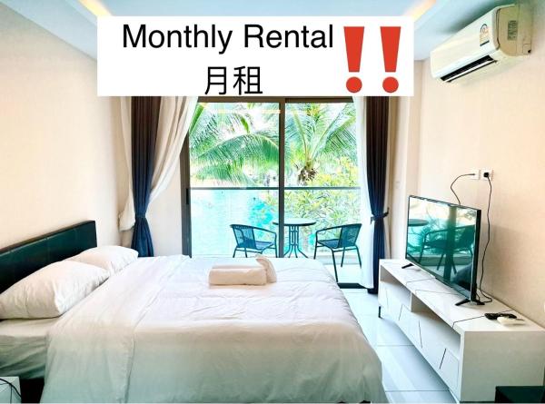 Fotografie 1: Studio in Pattaya City With Hi-Speed Wi-Fi - Not A Hotel 一卧泳池景房间 带高速网络冰箱厨房