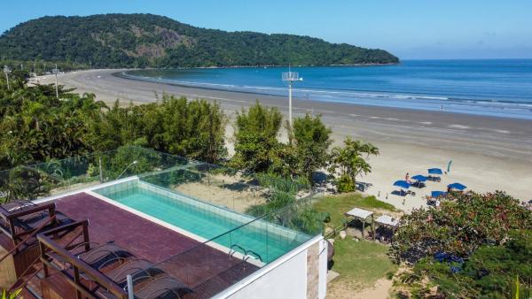 På billedet ses objektet Pousada Conca di Mare - Restaurante próprio - Pé na areia beliggende i byen Bertioga.