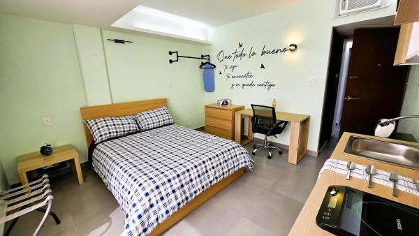 Kuvassa näkyy kohde A04 Premium Suite WHITE Cocina Terraza Companies Work Teams 1-2 PAX, joka sijaitsee kaupungissa Cárdenas.