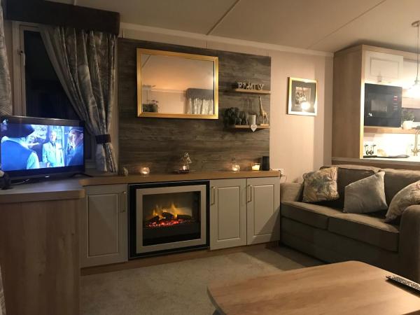 Na zdjęciu widoczny jest obiekt Luxury Caravan Cresswell położony w mieście Morpeth.