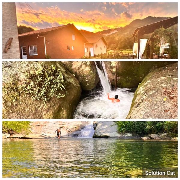 A la foto es mostra l'objecte Nature Village Chalés Paraty-Casas com ar condicionado e cozinha situat a la ciutat de Parati.