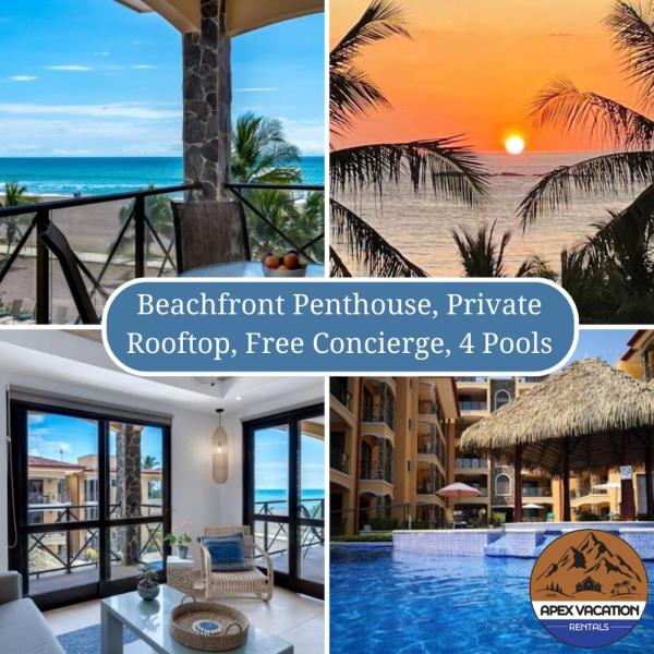 A la foto es mostra l'objecte OCEAN VIEWS Beachfront Penthouse private rooftop best pools and location in Jaco situat a la ciutat de Jacó.