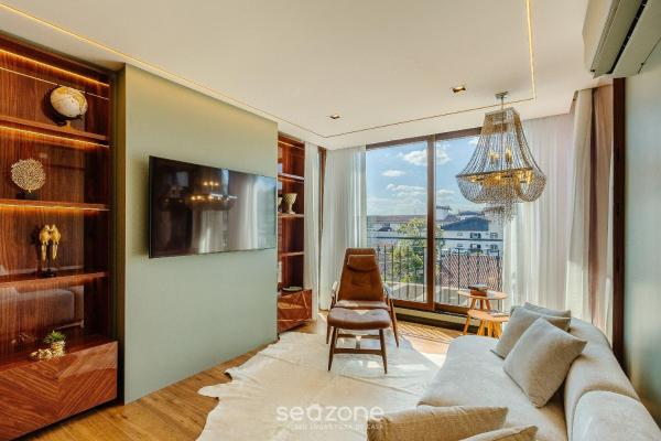 A la foto es mostra l'objecte Lindos Apartamentos em Gramado - DMS situat a la ciutat de Gramado.