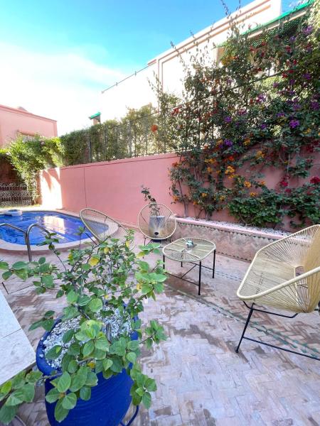 Na fotografii je vidět objekt Charming townhouse in Marrakech nacházející se ve městě Marakéš.