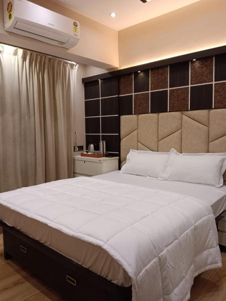 A la foto es mostra l'objecte Satya Stays Premium Boutique Apartment situat a la ciutat de Vovale.