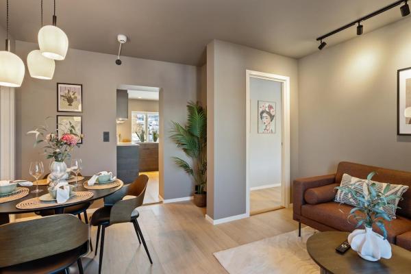 Kuvassa näkyy kohde Penthouse l Close To City Center l Balcony With City View l 3 bedroom, joka sijaitsee kaupungissa Drammen.