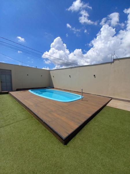 Auf dem Foto ist das Objekt Barraca Charmosa com piscina, refúgio relaxantante in der Stadt Lençóis Paulista zu sehen.