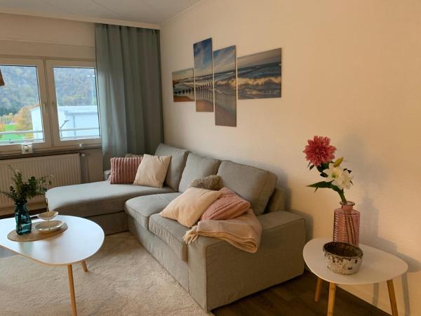 Na zdjęciu widoczny jest obiekt Ferienwohnung am Lahnpark położony w mieście Lahnstein.
